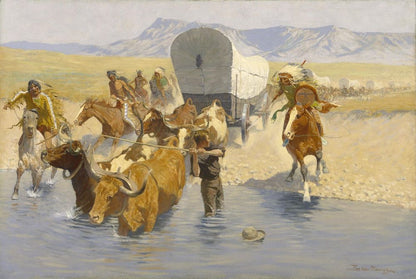 The Emigrants - by Frederic Remington