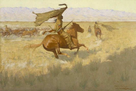 Change of Ownership (The Stampede; Horse Thieves) - by Frederic Remington