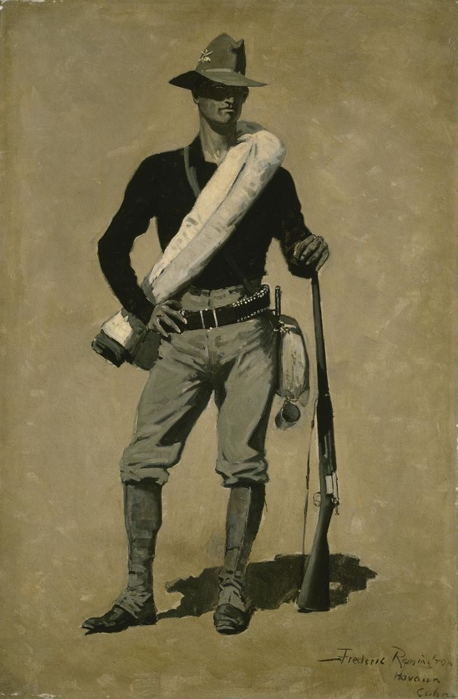 U. S. Soldier, Spanish-American War - by Frederic Remington