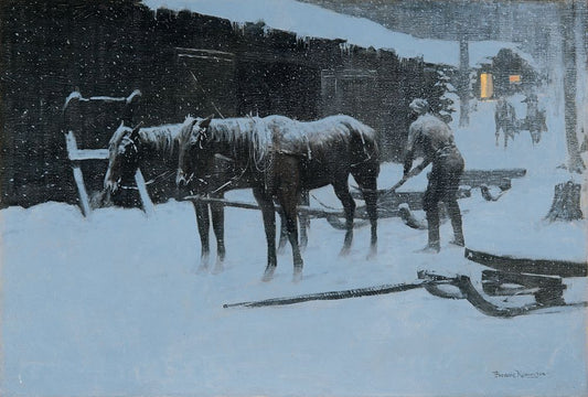 The End of the Day - by Frederic Remington