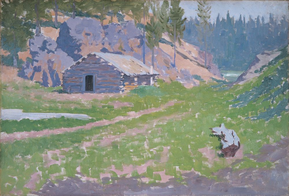 Squatters Cabin - by Frederic Remington