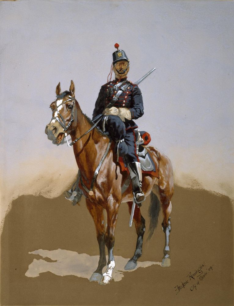 The Gendarme - by Frederic Remington