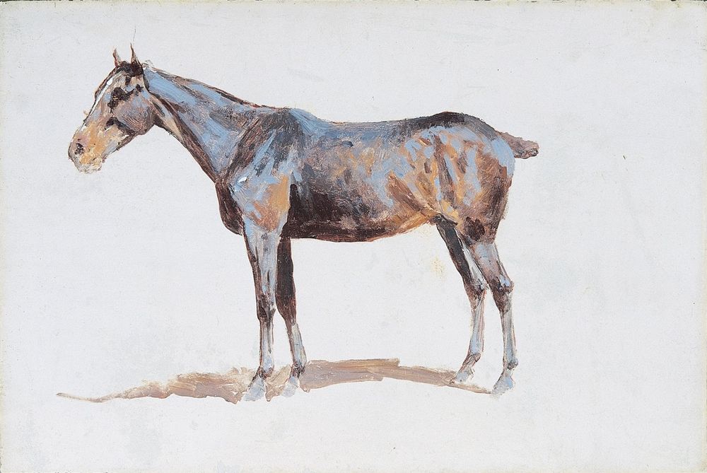 Untitled horse study - by Frederic Remington