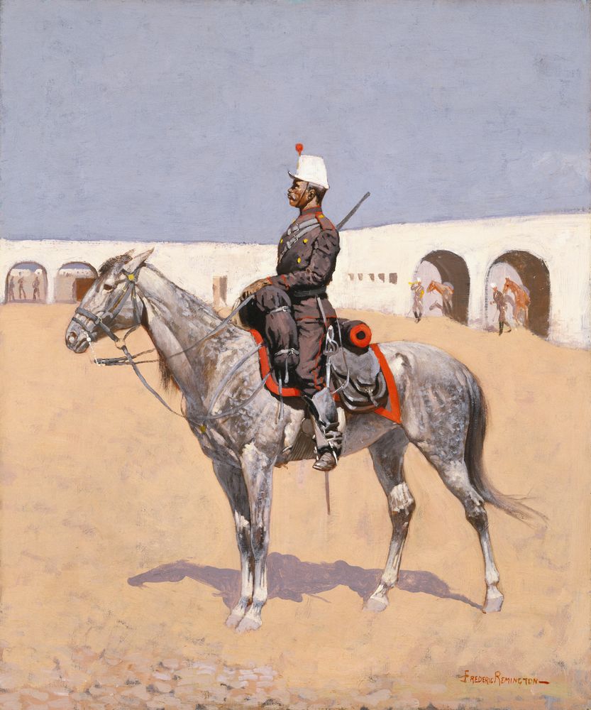 Cavalryman of the Line, Mexico - by Frederic Remington