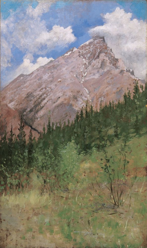 Banff, Cascade Mountain - by Frederic Remington