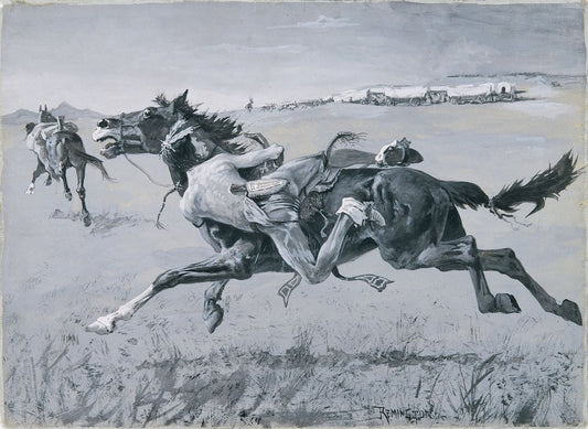 A Peril of the Plains - by Frederic Remington