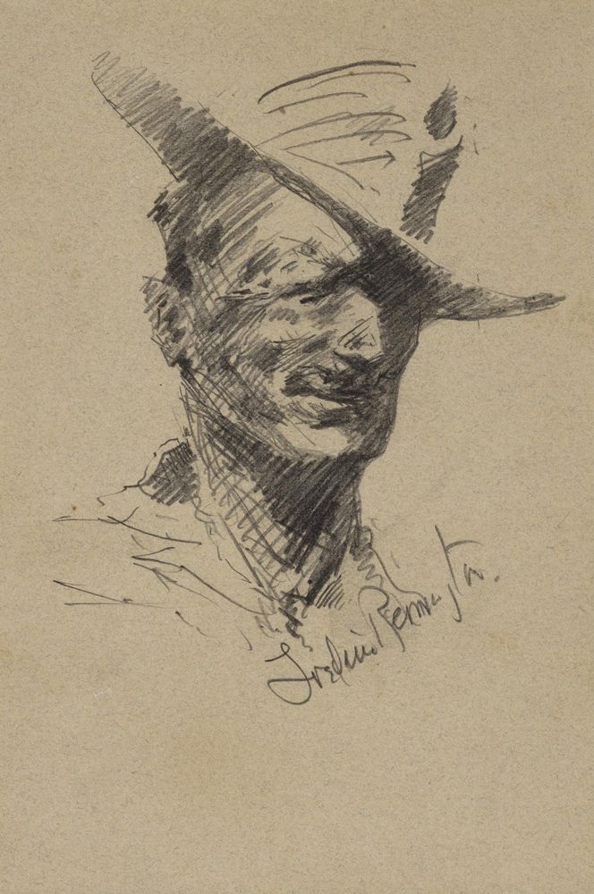 Self Portrait - by Frederic Remington