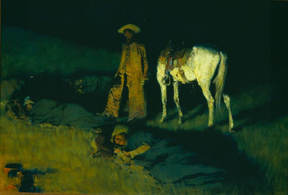 In from the Night Herd - by Frederic Remington