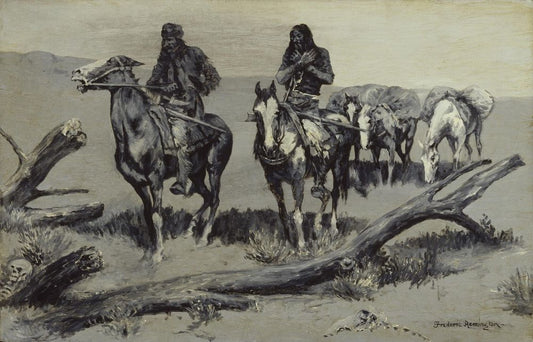 Dead Men (The Discovery) - by Frederic Remington