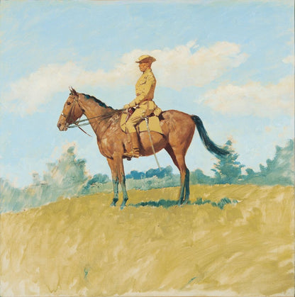 General Leonard Wood on Horseback - by Frederic Remington