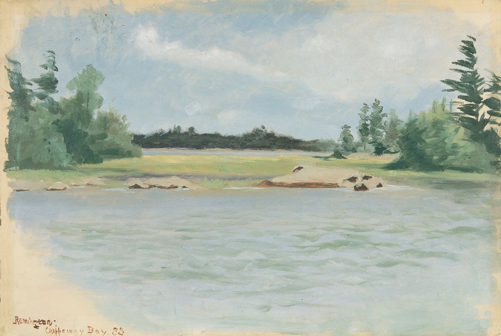 Chippewa Bay - by Frederic Remington