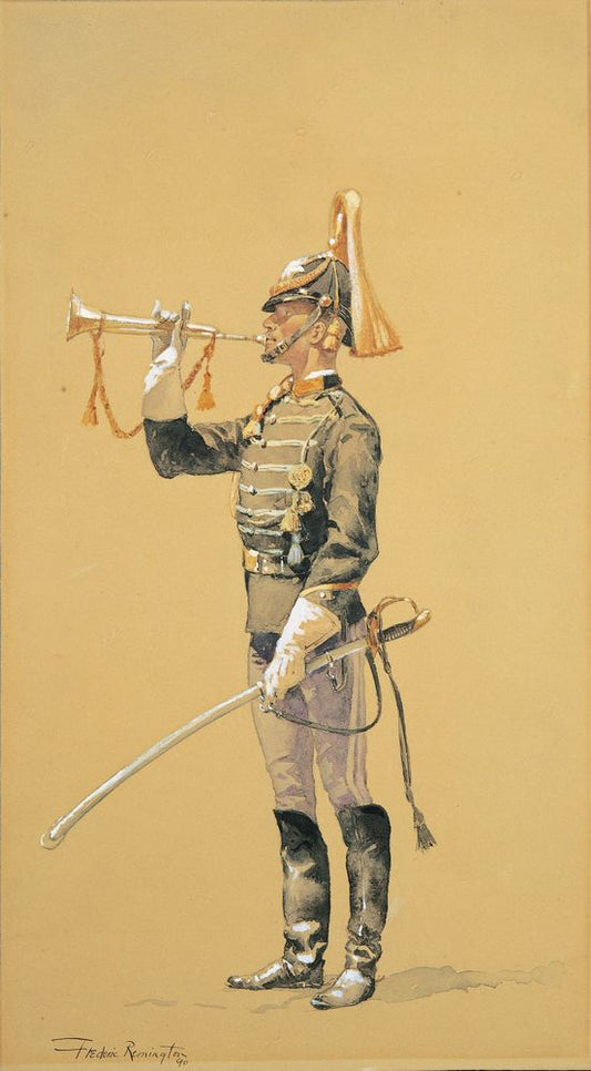 "Taps." - by Frederic Remington