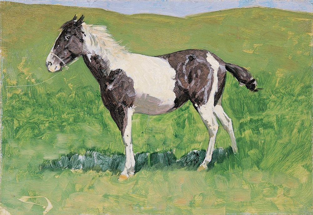 Untitled pony study - by Frederic Remington