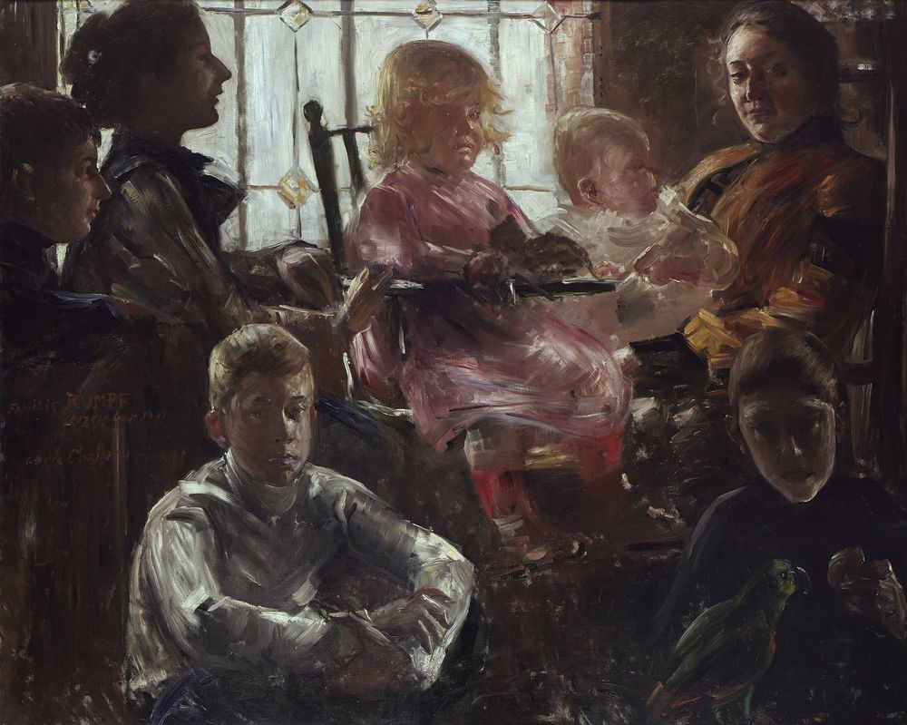 The Family of the Painter Fritz Rumpf - by Lovis Corinth