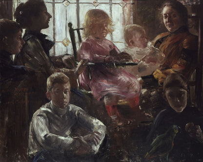 The Family of the Painter Fritz Rumpf - by Lovis Corinth