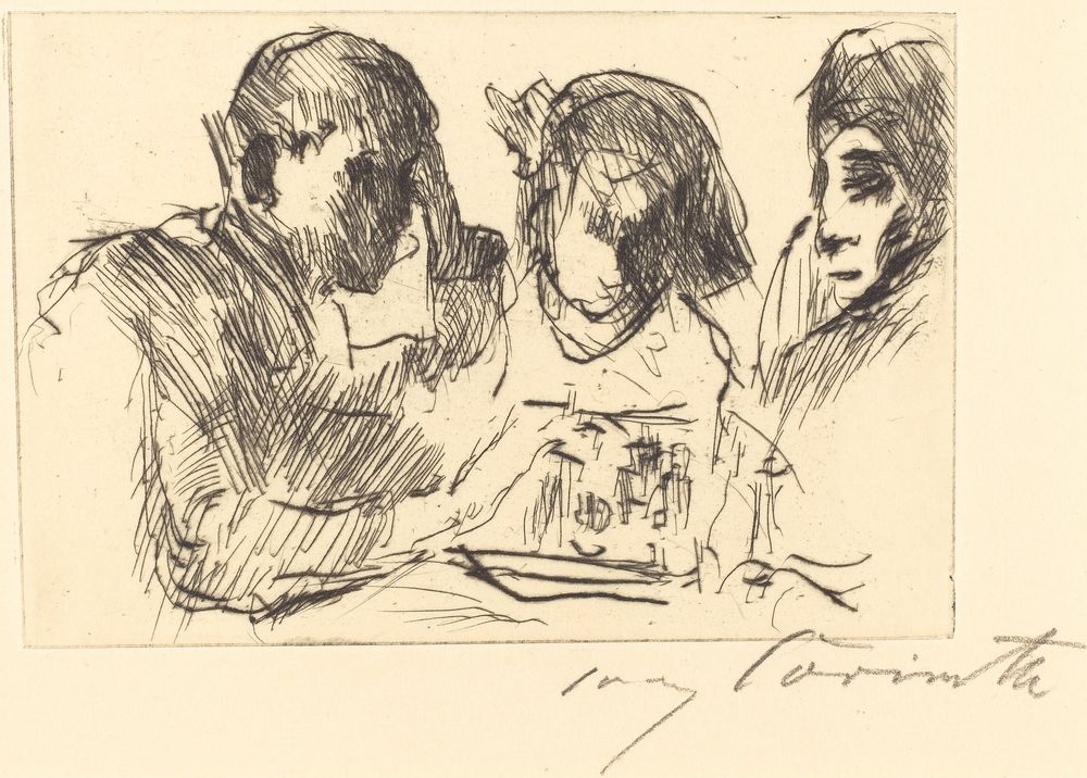 Chess Players (Schachspiel) - by Lovis Corinth