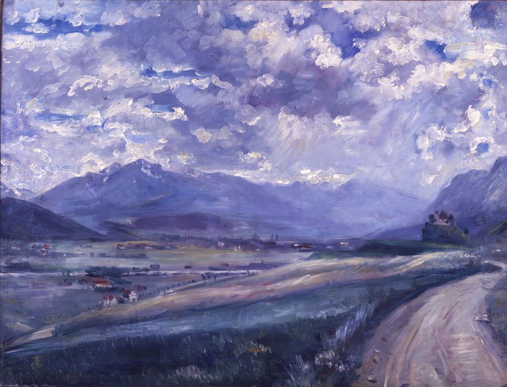 Inn Valley Landscape - by Lovis Corinth