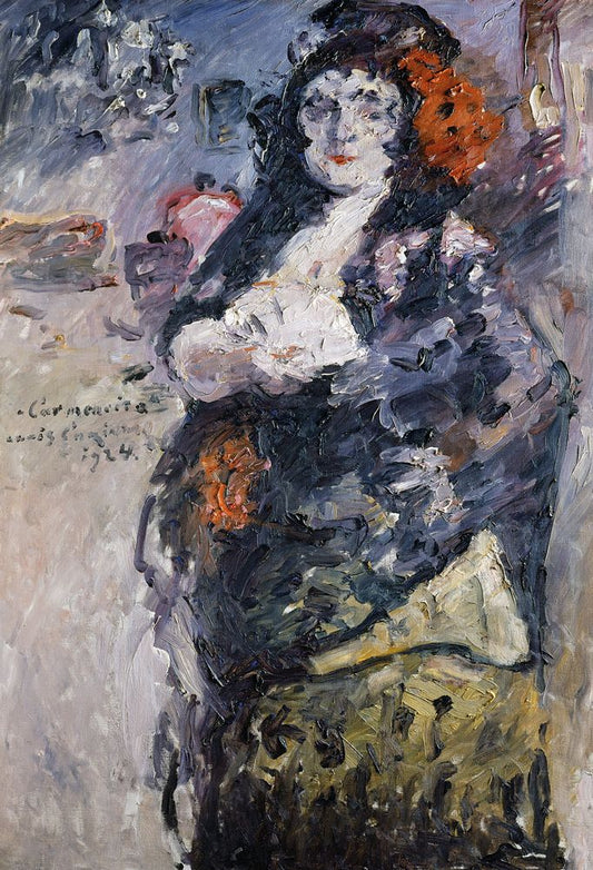 Carmencita, Portrait of Charlotte Berend-Corinth in Spanish Dress - by Lovis Corinth