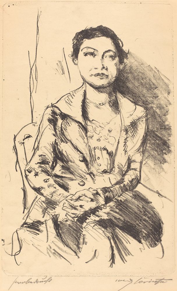 Anneliese Halbe - by Lovis Corinth