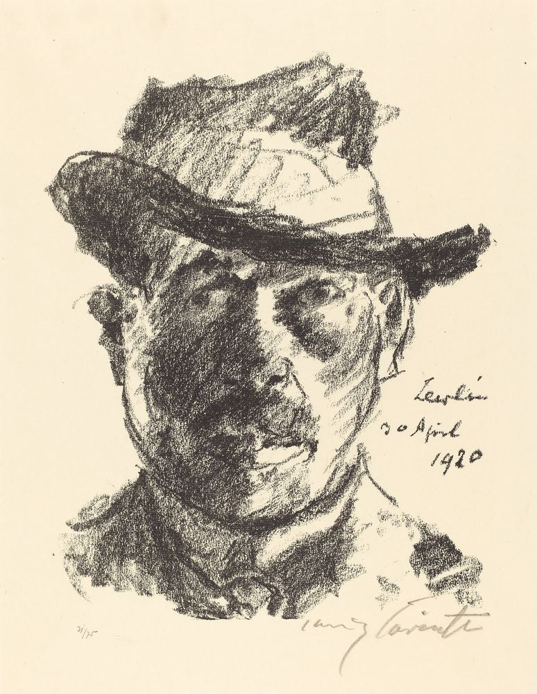 Self-Portrait (Selbstbildnis) - by Lovis Corinth