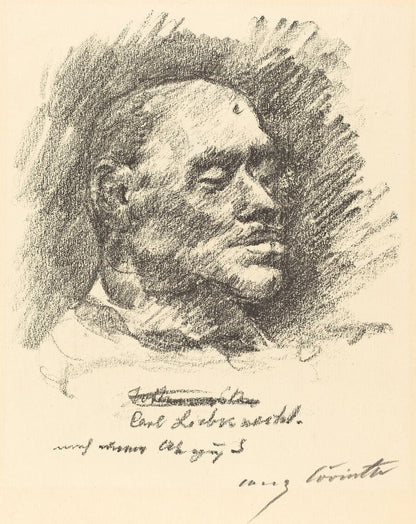 Carl Liebknecht (Totenmaske Liebknechts) - by Lovis Corinth