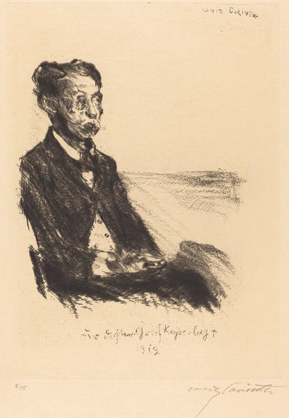 Count Keyserling (Bildnis des Grafen Keyserling) - by Lovis Corinth