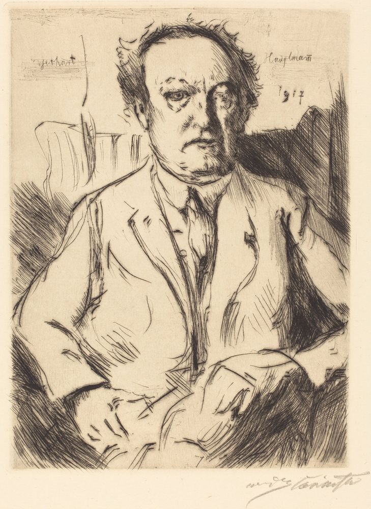 Gerhart Hauptmann - by Lovis Corinth