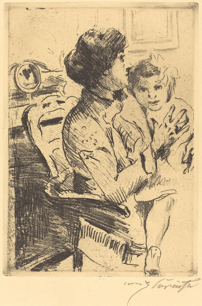 Mother and Child (Mutter und Kind) - by Lovis Corinth