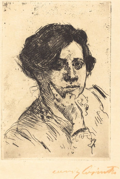 Head of Woman (Frauenkopf) - by Lovis Corinth