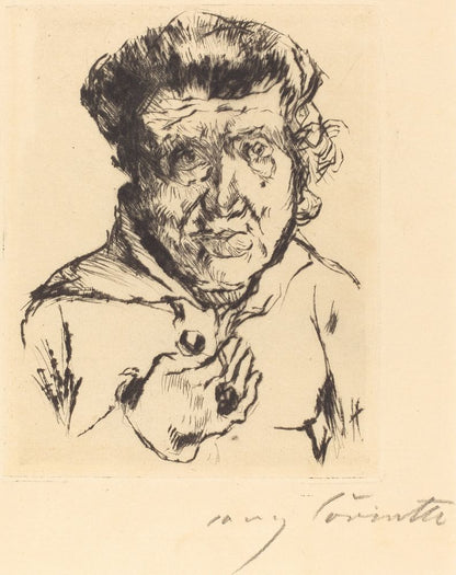 The Artist's Mother-in-Law (Des Künstlers Schwiegermutter) - by Lovis Corinth