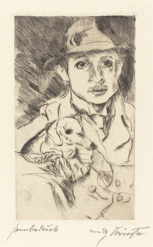 Boy with Dog (Knabe mit Hund) - by Lovis Corinth