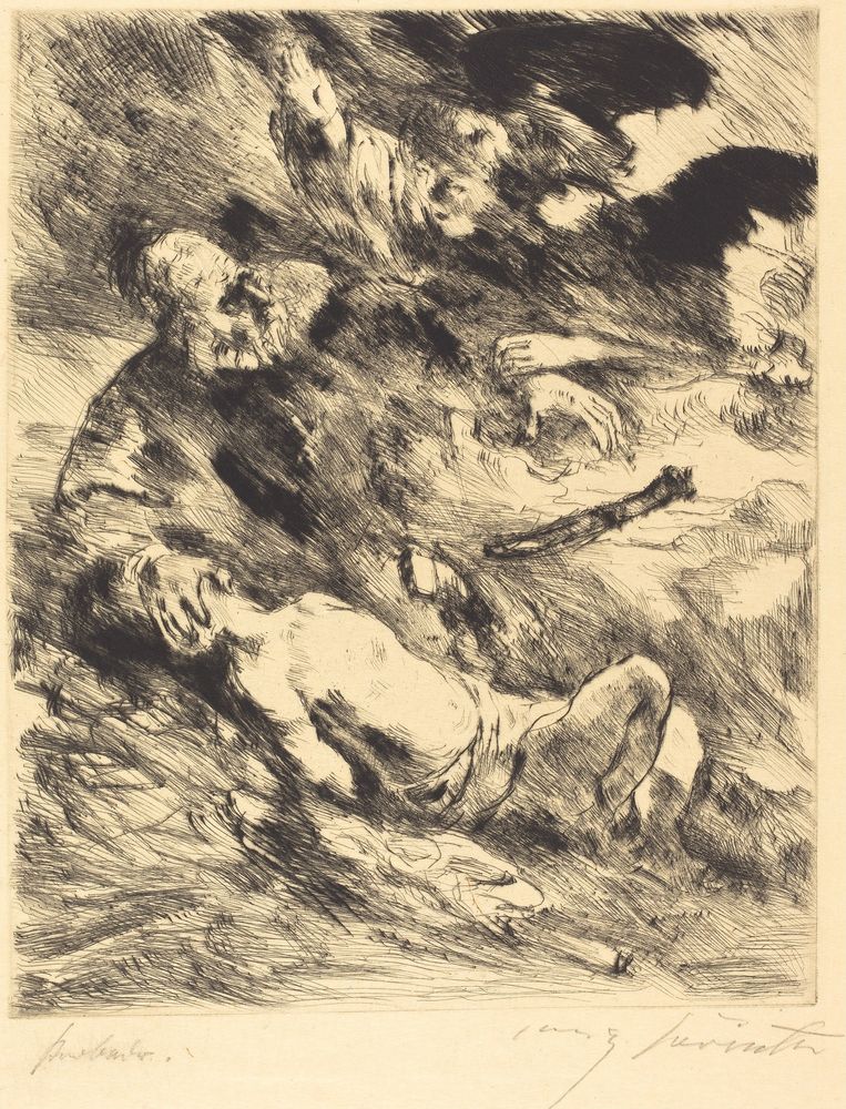 The Sacrifice of Isaac (Die Opferung Isaacs) - by Lovis Corinth