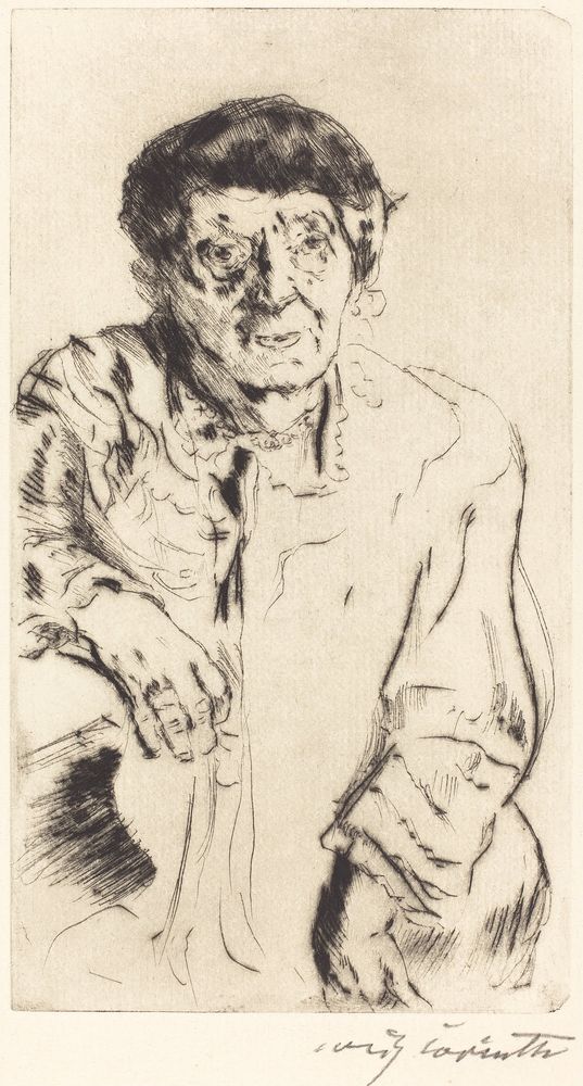 Mother-in-Law (Schwiegermutter) - by Lovis Corinth