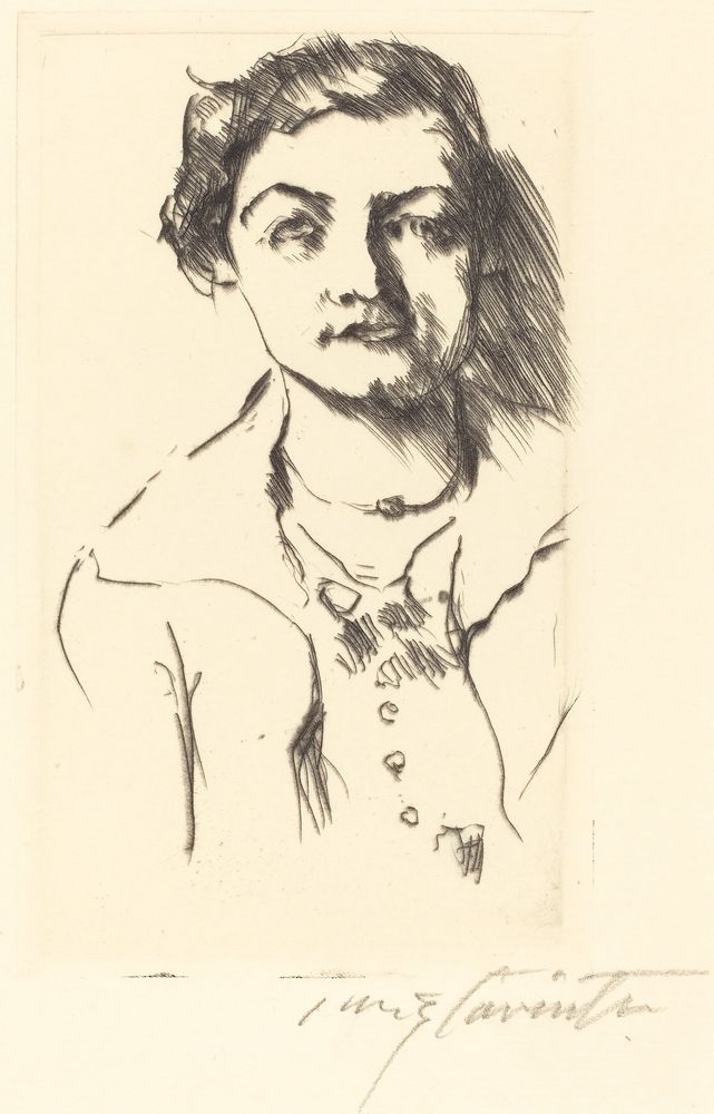 Anneliese Halbe (Bildnis einer Jungen Dame (Anneliese Halbe)) - by Lovis Corinth