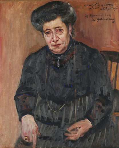 Damenporträt (Portrait of the artist's mother-in-law) - by Lovis Corinth