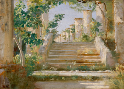 Loggia in Ravello - by Peder Severin Krøyer