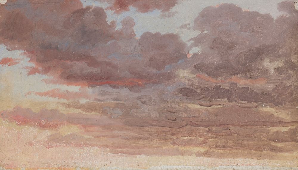 Sky study. Evening - by Peder Severin Krøyer