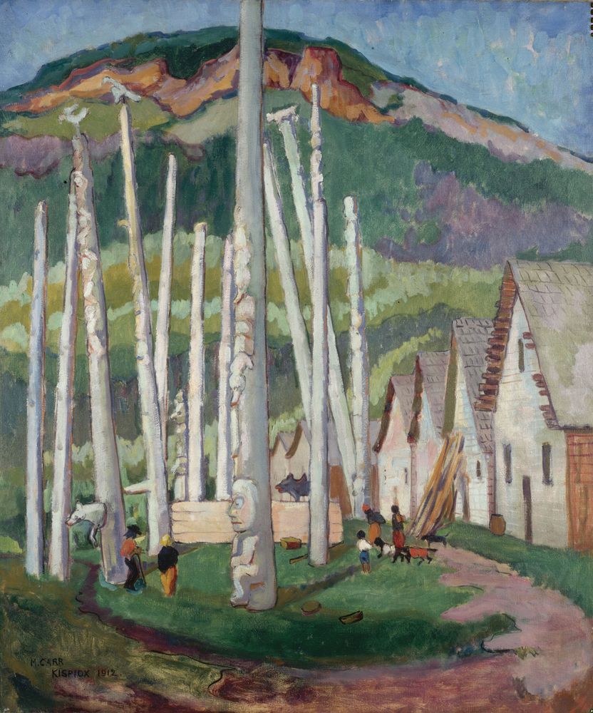 Kispiox Village - by Emily Carr