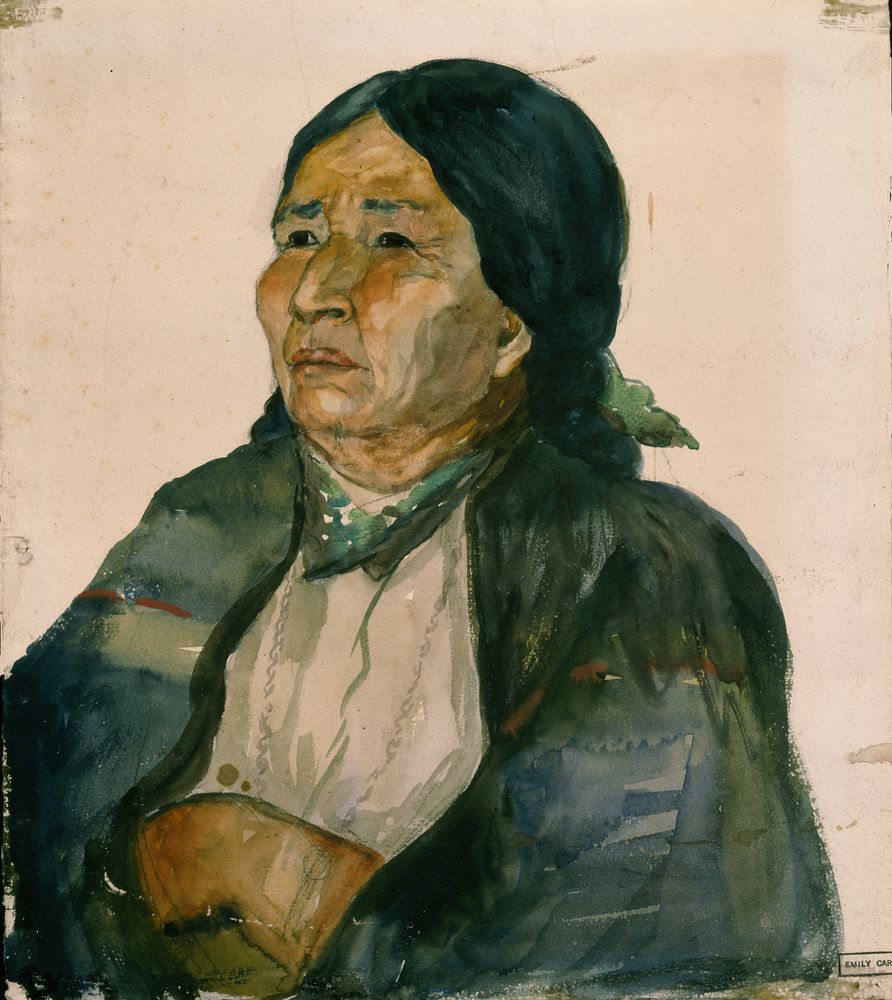 Mrs. Douse, Chieftainess of Kitwancool - by Emily Carr