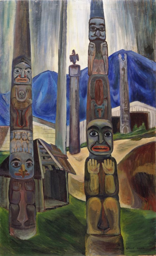 Corner of Kitwancool Village - by Emily Carr