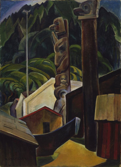 A Haida Village - by Emily Carr