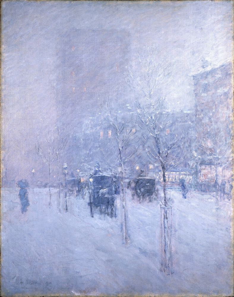 Late Afternoon, New York, Winter - by Childe Hassam