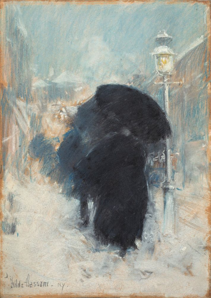 A New York Blizzard - by Childe Hassam