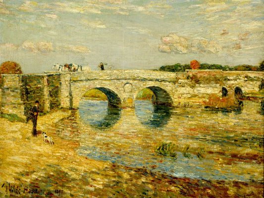 Bridge over the Stour - by Childe Hassam