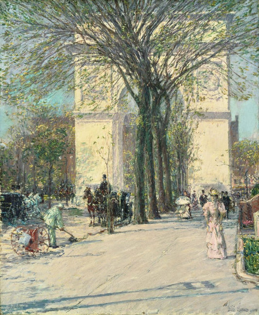 Washington Arch, Spring - by Childe Hassam