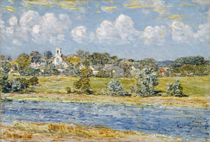 Landscape at Newfields, New Hampshire - by Childe Hassam