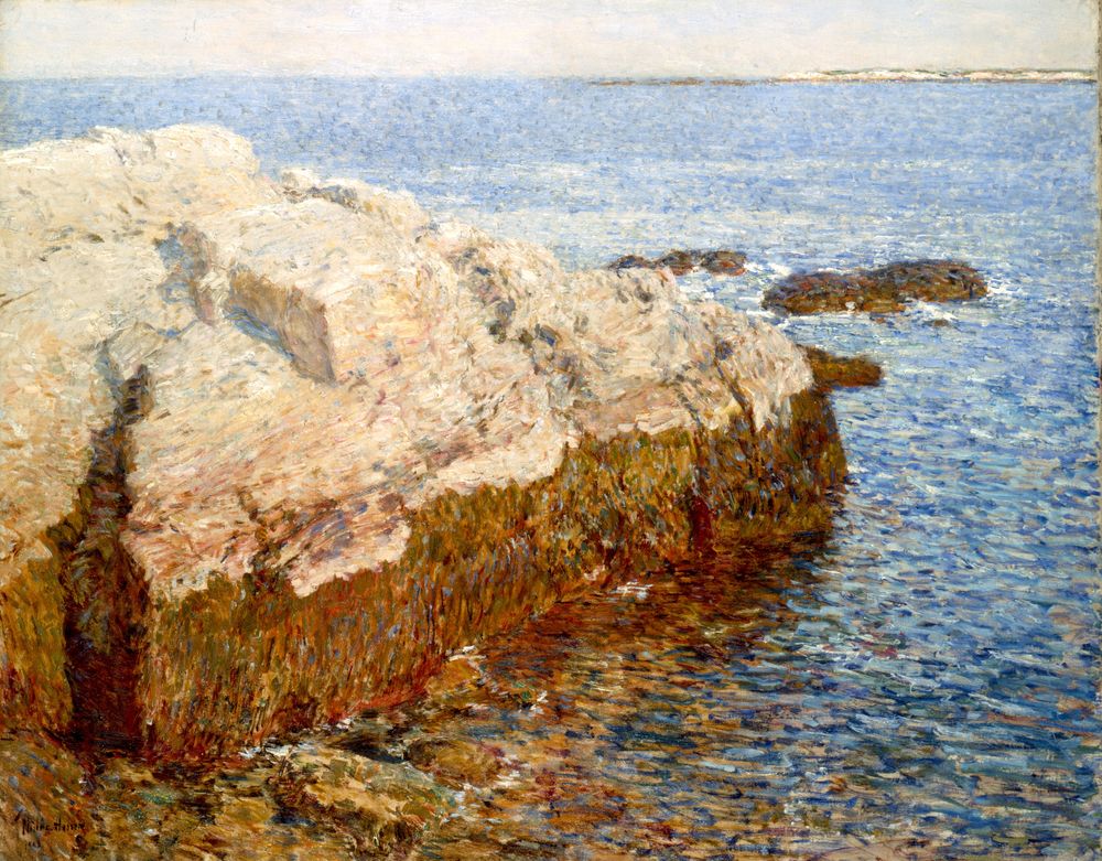 Cliff Rock - Appledore - by Childe Hassam