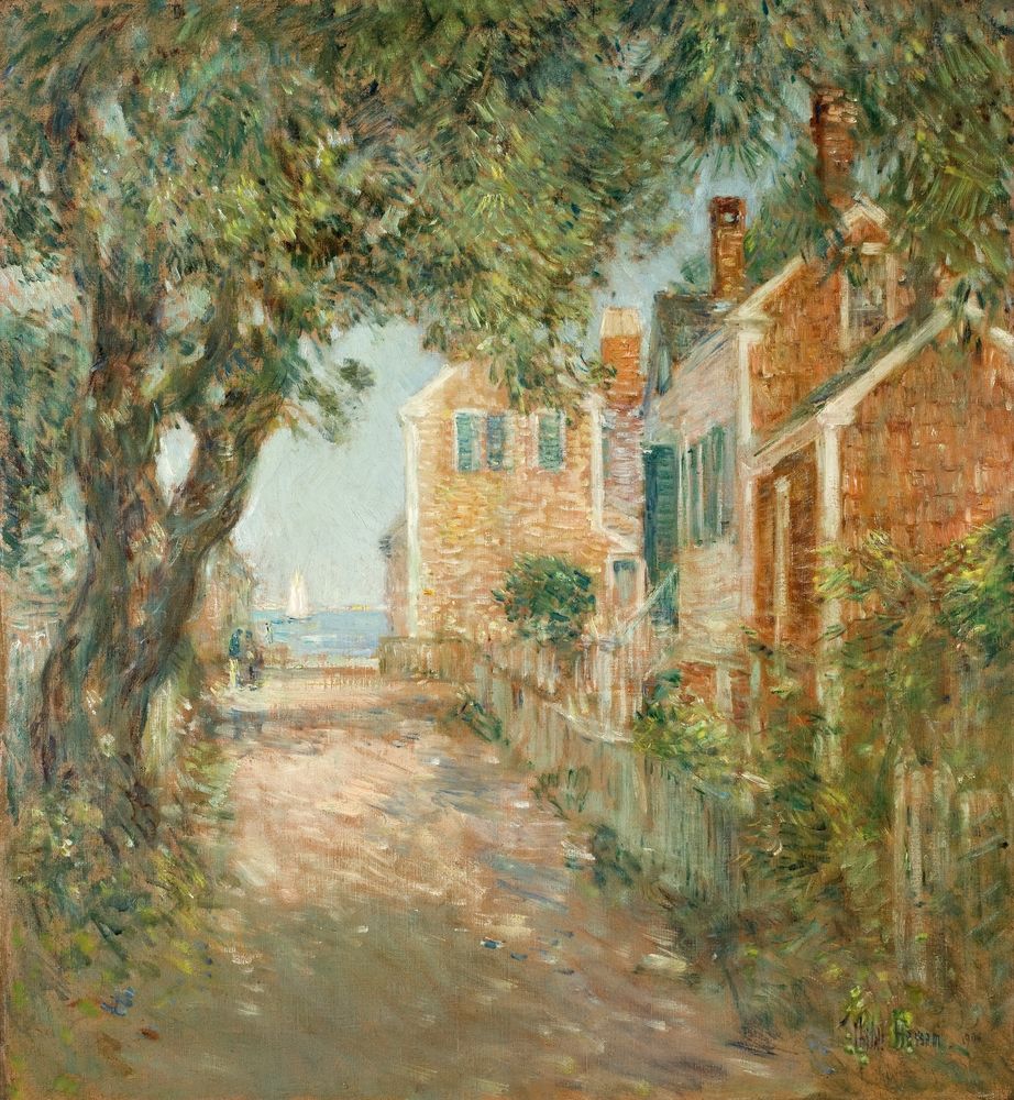 Street in Provincetown - by Childe Hassam