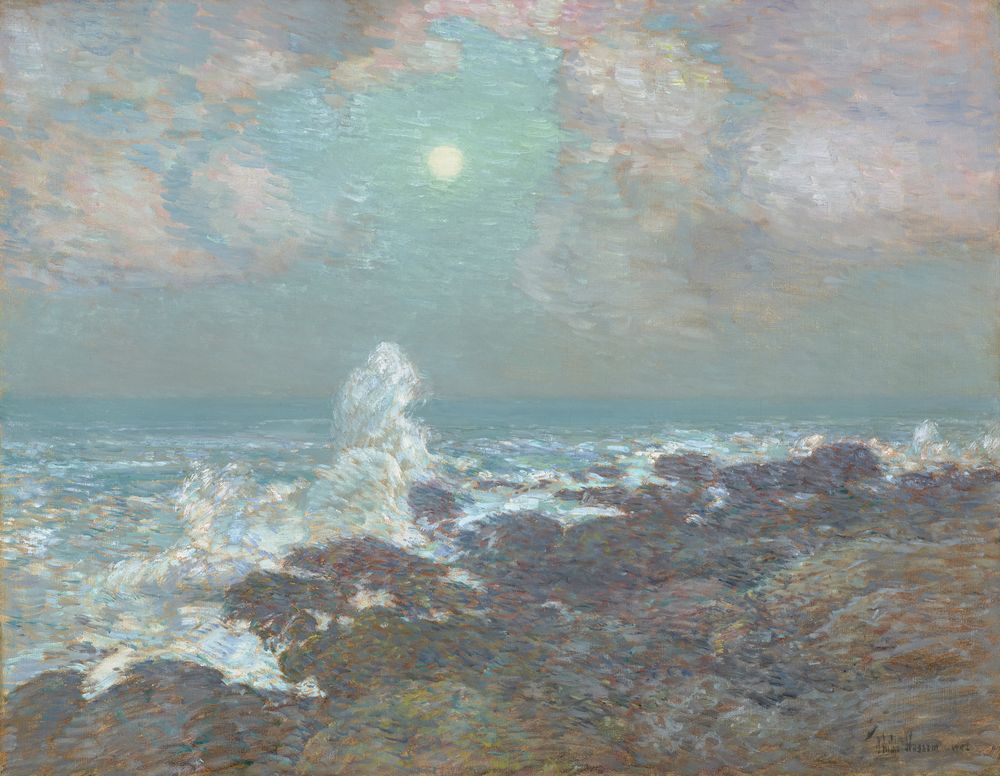 Seascape-Isle of Shoals - by Childe Hassam