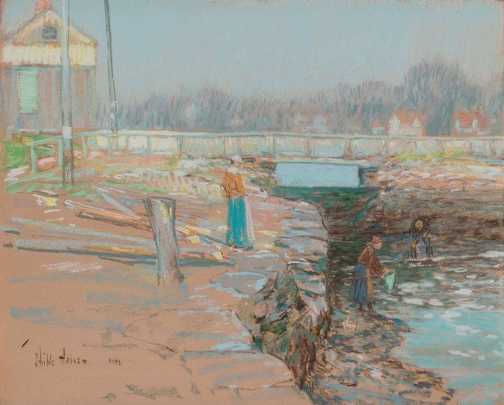 The Mill Dam, Cos Cob - by Childe Hassam